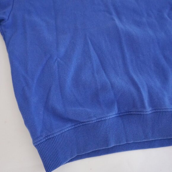 Orvis Blue Quarter Zip 80% Cotton Hiking Outdoors Pullover Sweater Medium - Picture 7 of 11